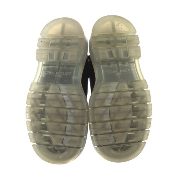 Bottega Veneta black tire Chelsea transparent sole ankle boots size 36.5 - Picture 5 of 8